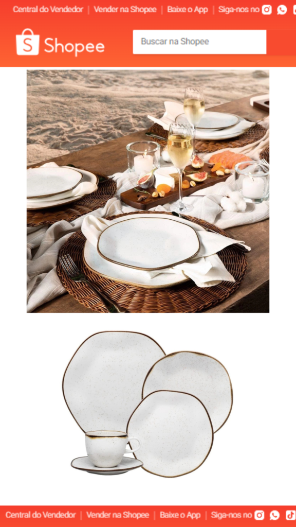 jogo de jantar oxforde porcelana